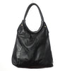 80s Large Leather Tassled Shoulder Bag