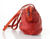I. MAGNIN Red Leather Shoulder Bag