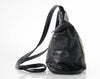 80s Black Leather Studded Bag