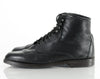 90s Black Leather Lace Up Ankle Boots 7.5