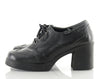 90s Lace Up Chunky Wingtip Platform Shoes 8.5