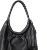 80s Large Leather Tassled Shoulder Bag