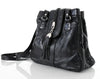 Leather Braided Tassel Bucket Bag