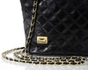 Quilted Patent Leather Chain Strap Bag