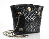 Quilted Patent Leather Chain Strap Bag