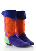 Colorblock Suede Pirate Boots 6