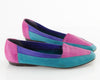 80s Colorblock Leather Flats 10