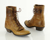 Vintage 90s Brown Leather Ankle Boots 8